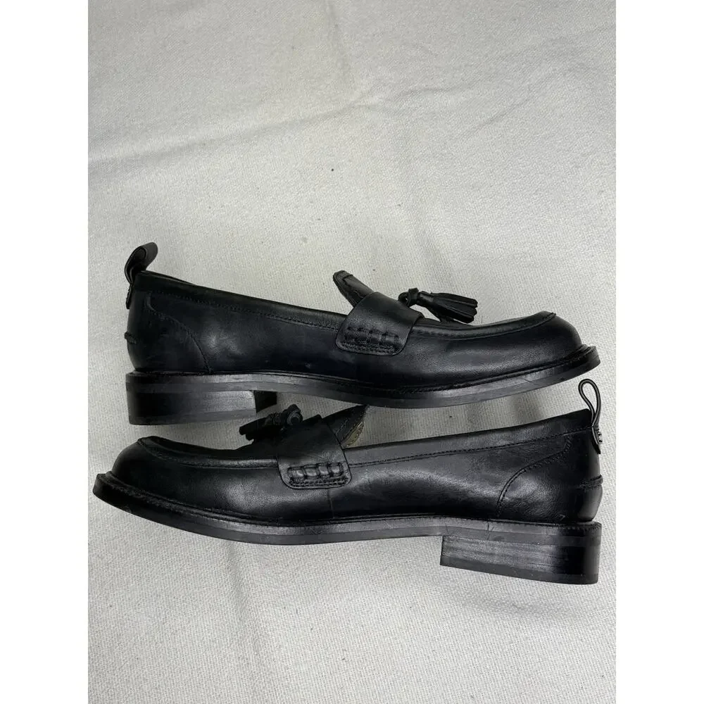 Sam Edelman Women's Caylia Leather Loafer, New, US 8.5 Size , Color Black